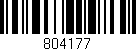 Código de barras (EAN, GTIN, SKU, ISBN): '804177'