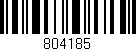 Código de barras (EAN, GTIN, SKU, ISBN): '804185'