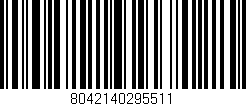 Código de barras (EAN, GTIN, SKU, ISBN): '8042140295511'