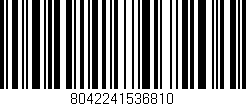 Código de barras (EAN, GTIN, SKU, ISBN): '8042241536810'