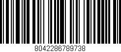Código de barras (EAN, GTIN, SKU, ISBN): '8042286789738'