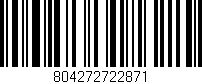 Código de barras (EAN, GTIN, SKU, ISBN): '804272722871'