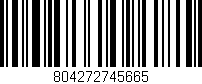 Código de barras (EAN, GTIN, SKU, ISBN): '804272745665'