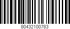 Código de barras (EAN, GTIN, SKU, ISBN): '80432100783'
