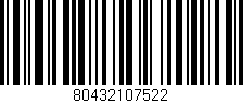 Código de barras (EAN, GTIN, SKU, ISBN): '80432107522'