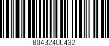 Código de barras (EAN, GTIN, SKU, ISBN): '80432400432'