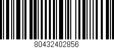 Código de barras (EAN, GTIN, SKU, ISBN): '80432402856'