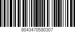 Código de barras (EAN, GTIN, SKU, ISBN): '8043470590307'