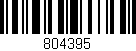 Código de barras (EAN, GTIN, SKU, ISBN): '804395'