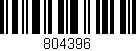 Código de barras (EAN, GTIN, SKU, ISBN): '804396'