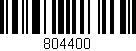 Código de barras (EAN, GTIN, SKU, ISBN): '804400'