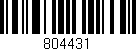 Código de barras (EAN, GTIN, SKU, ISBN): '804431'