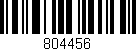 Código de barras (EAN, GTIN, SKU, ISBN): '804456'
