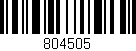 Código de barras (EAN, GTIN, SKU, ISBN): '804505'