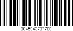 Código de barras (EAN, GTIN, SKU, ISBN): '8045943707700'