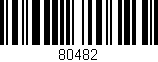 Código de barras (EAN, GTIN, SKU, ISBN): '80482'
