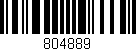 Código de barras (EAN, GTIN, SKU, ISBN): '804889'