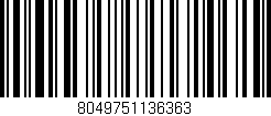Código de barras (EAN, GTIN, SKU, ISBN): '8049751136363'
