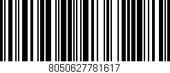 Código de barras (EAN, GTIN, SKU, ISBN): '8050627781617'