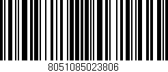 Código de barras (EAN, GTIN, SKU, ISBN): '8051085023806'