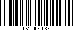 Código de barras (EAN, GTIN, SKU, ISBN): '8051090638668'