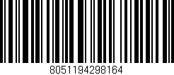 Código de barras (EAN, GTIN, SKU, ISBN): '8051194298164'
