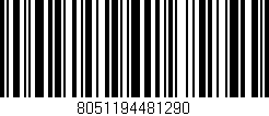 Código de barras (EAN, GTIN, SKU, ISBN): '8051194481290'