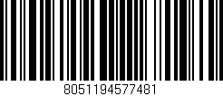 Código de barras (EAN, GTIN, SKU, ISBN): '8051194577481'