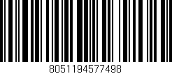 Código de barras (EAN, GTIN, SKU, ISBN): '8051194577498'