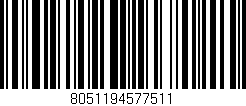 Código de barras (EAN, GTIN, SKU, ISBN): '8051194577511'