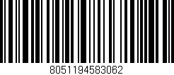 Código de barras (EAN, GTIN, SKU, ISBN): '8051194583062'