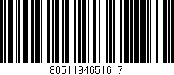 Código de barras (EAN, GTIN, SKU, ISBN): '8051194651617'