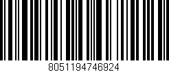 Código de barras (EAN, GTIN, SKU, ISBN): '8051194746924'