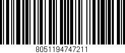 Código de barras (EAN, GTIN, SKU, ISBN): '8051194747211'