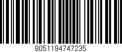 Código de barras (EAN, GTIN, SKU, ISBN): '8051194747235'