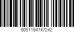 Código de barras (EAN, GTIN, SKU, ISBN): '8051194747242'