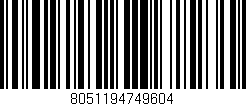 Código de barras (EAN, GTIN, SKU, ISBN): '8051194749604'