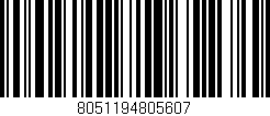 Código de barras (EAN, GTIN, SKU, ISBN): '8051194805607'
