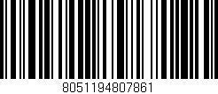 Código de barras (EAN, GTIN, SKU, ISBN): '8051194807861'