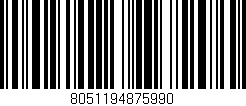 Código de barras (EAN, GTIN, SKU, ISBN): '8051194875990'