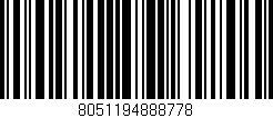 Código de barras (EAN, GTIN, SKU, ISBN): '8051194888778'