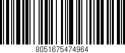 Código de barras (EAN, GTIN, SKU, ISBN): '8051675474964'