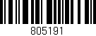 Código de barras (EAN, GTIN, SKU, ISBN): '805191'