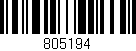 Código de barras (EAN, GTIN, SKU, ISBN): '805194'