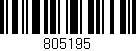 Código de barras (EAN, GTIN, SKU, ISBN): '805195'