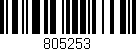 Código de barras (EAN, GTIN, SKU, ISBN): '805253'