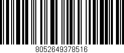 Código de barras (EAN, GTIN, SKU, ISBN): '8052649378516'