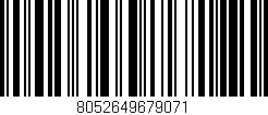 Código de barras (EAN, GTIN, SKU, ISBN): '8052649679071'