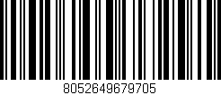 Código de barras (EAN, GTIN, SKU, ISBN): '8052649679705'