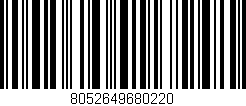 Código de barras (EAN, GTIN, SKU, ISBN): '8052649680220'